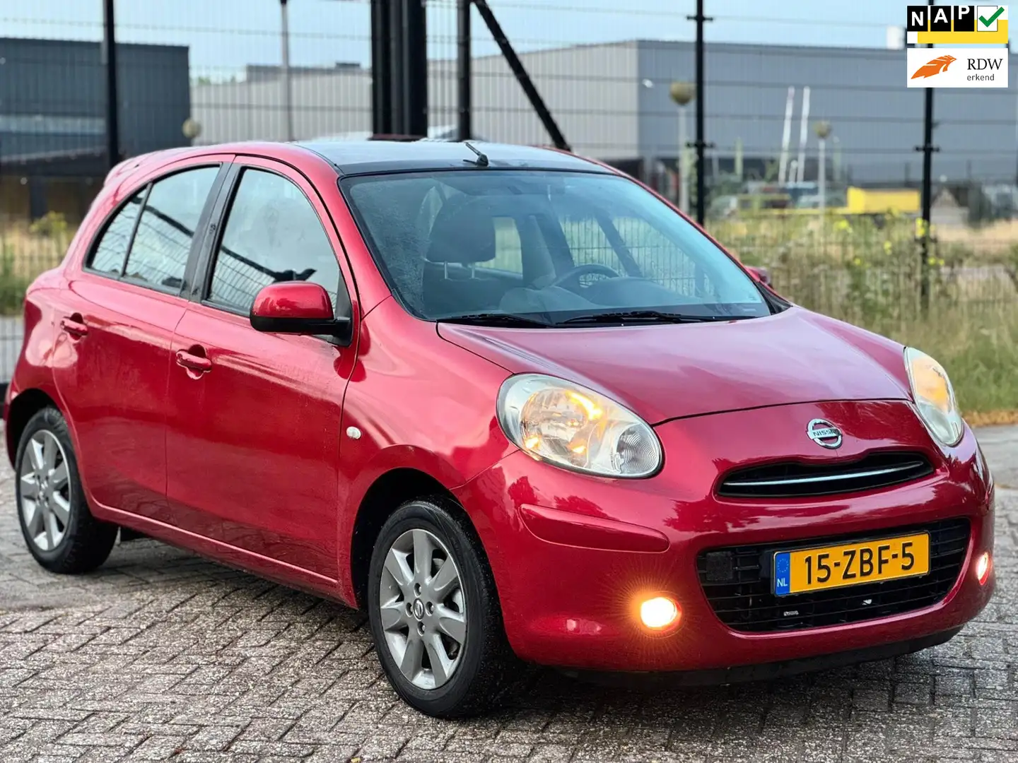 Nissan Micra 1.2 DIG-S ELLE|PANO|PSENSOR|NAVI|ELEKPAKKET| Red - 1