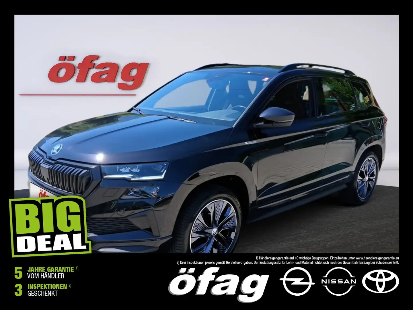 Skoda Karoq 2.0 TDI 4x4 Sportline ACC+AHK+LED+Navi+SHZ Schwarz - 1
