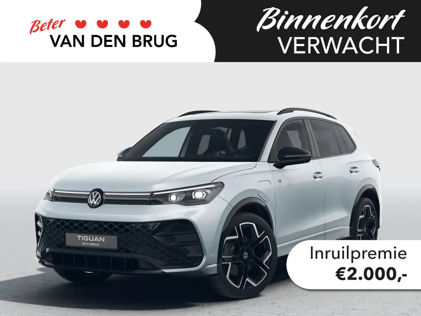 Volkswagen Tiguan R-Line-Edition 1.5 eHybrid 150 kW / 204 pk SUV 6 v Zilver - 1