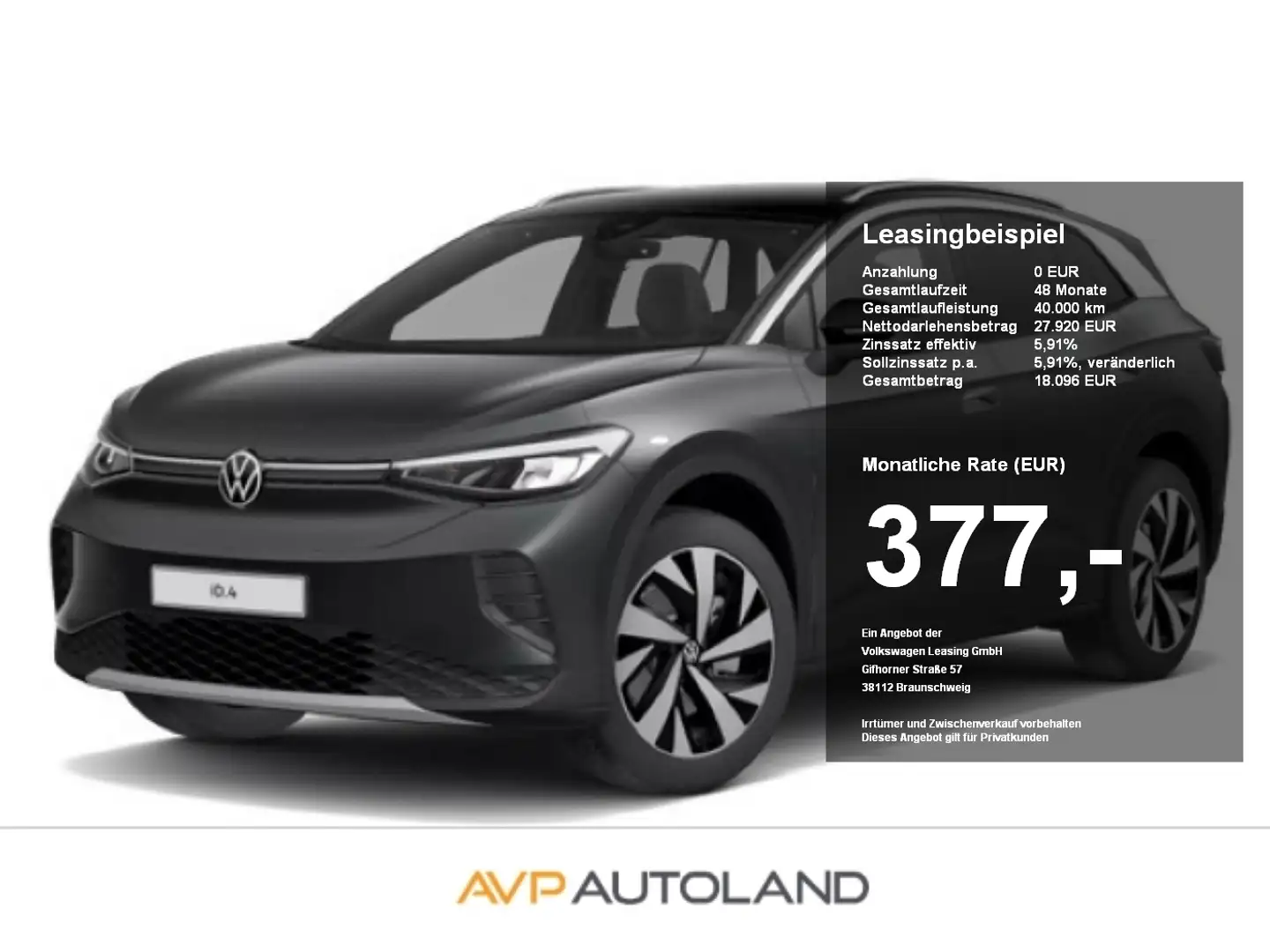Volkswagen ID.4 Pro Performance | NAVI | LED | AHK | Gris - 1