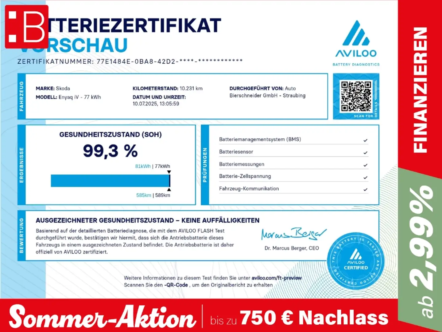 Skoda Enyaq Coupe 85 AHK NAVI PANO RFK PDC LED Grau - 2