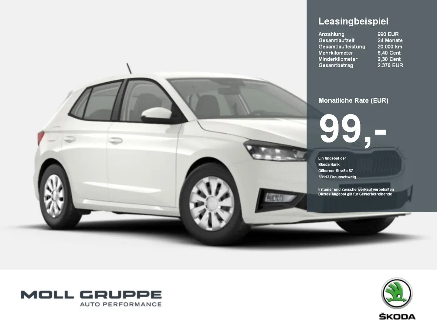Skoda Fabia 1.0 MPI Essence MATRIX LED PDC SHZ SPURH Weiß - 1