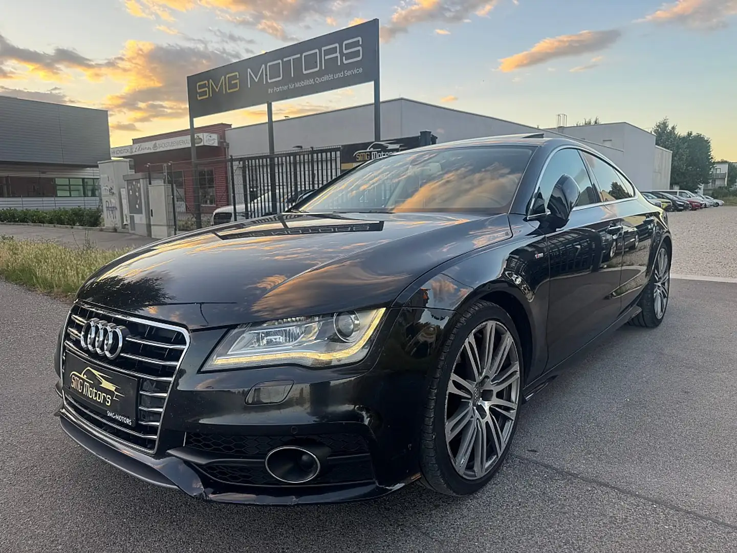 Audi A7 Sportback 3,0 TDI quattro DPF S-tronic Zwart - 1