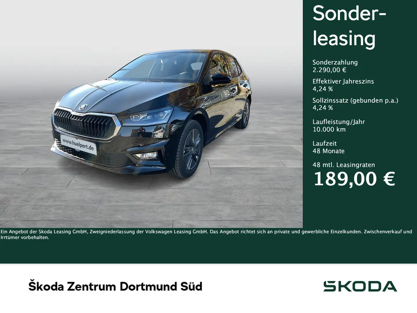 Skoda Fabia 1.0TSI Tour ACC PDC Smartlink SHZ Noir - 1