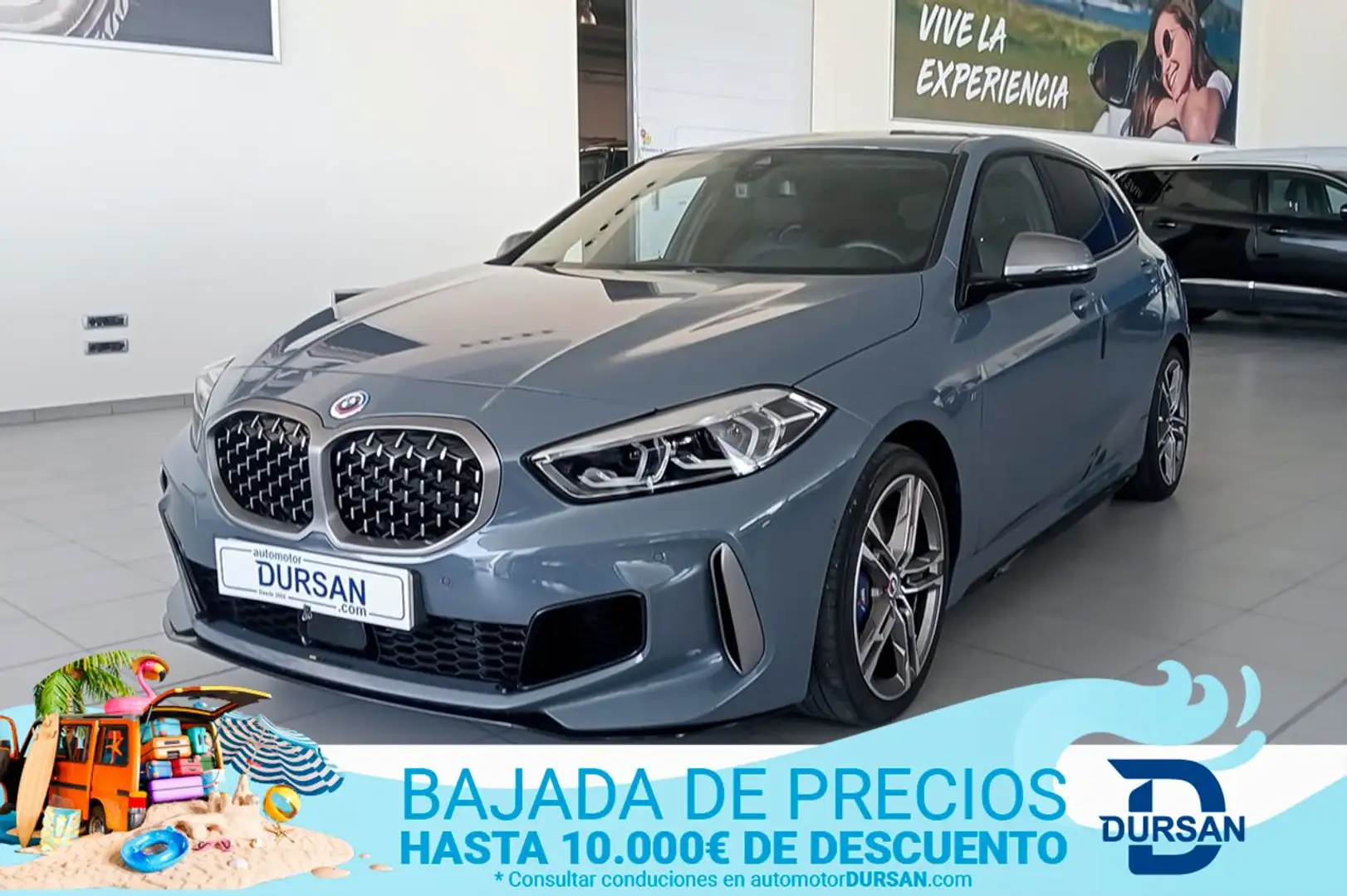 BMW 135 M135i Gris - 1