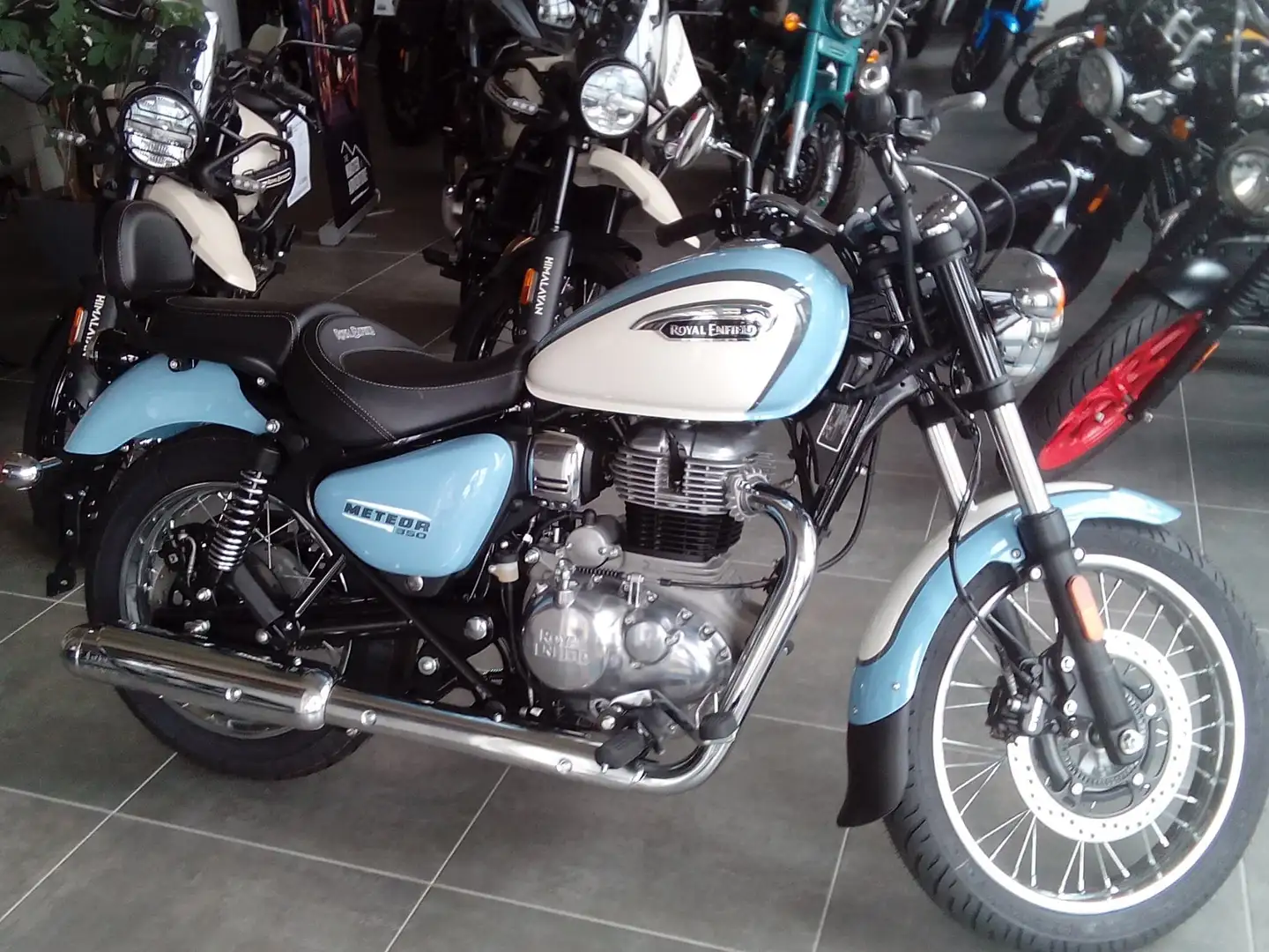 Royal Enfield Meteor 350 Herbst Winter Preis Blau - 1