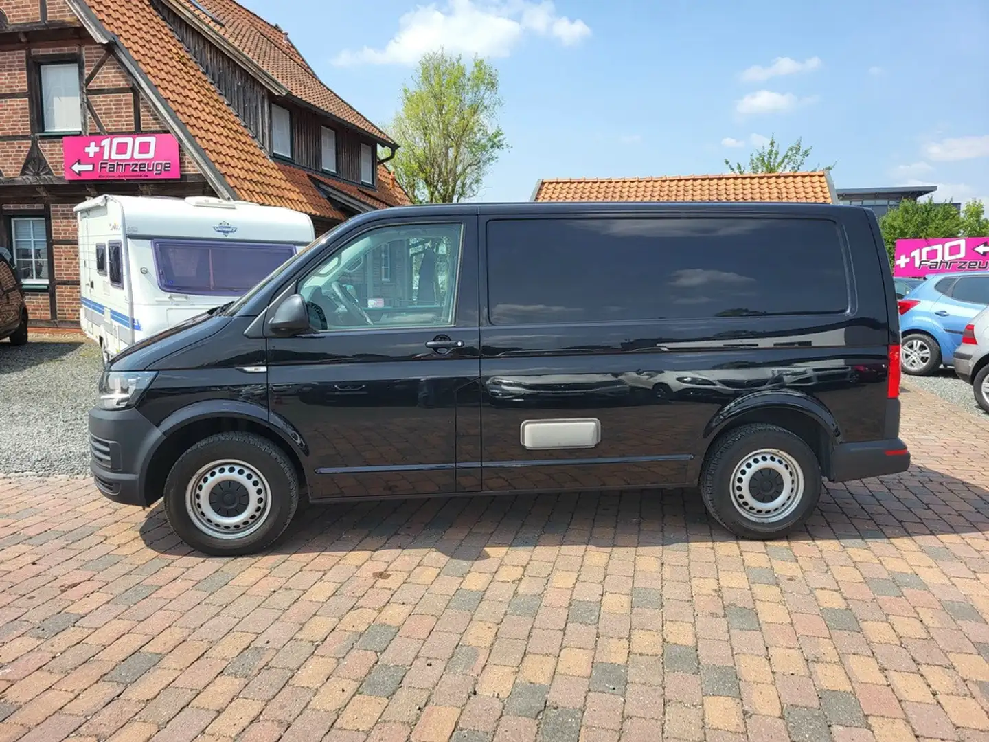 Volkswagen T6 Transporter 2.0 TDI EcoProfi, Klima, AHK Чорний - 2