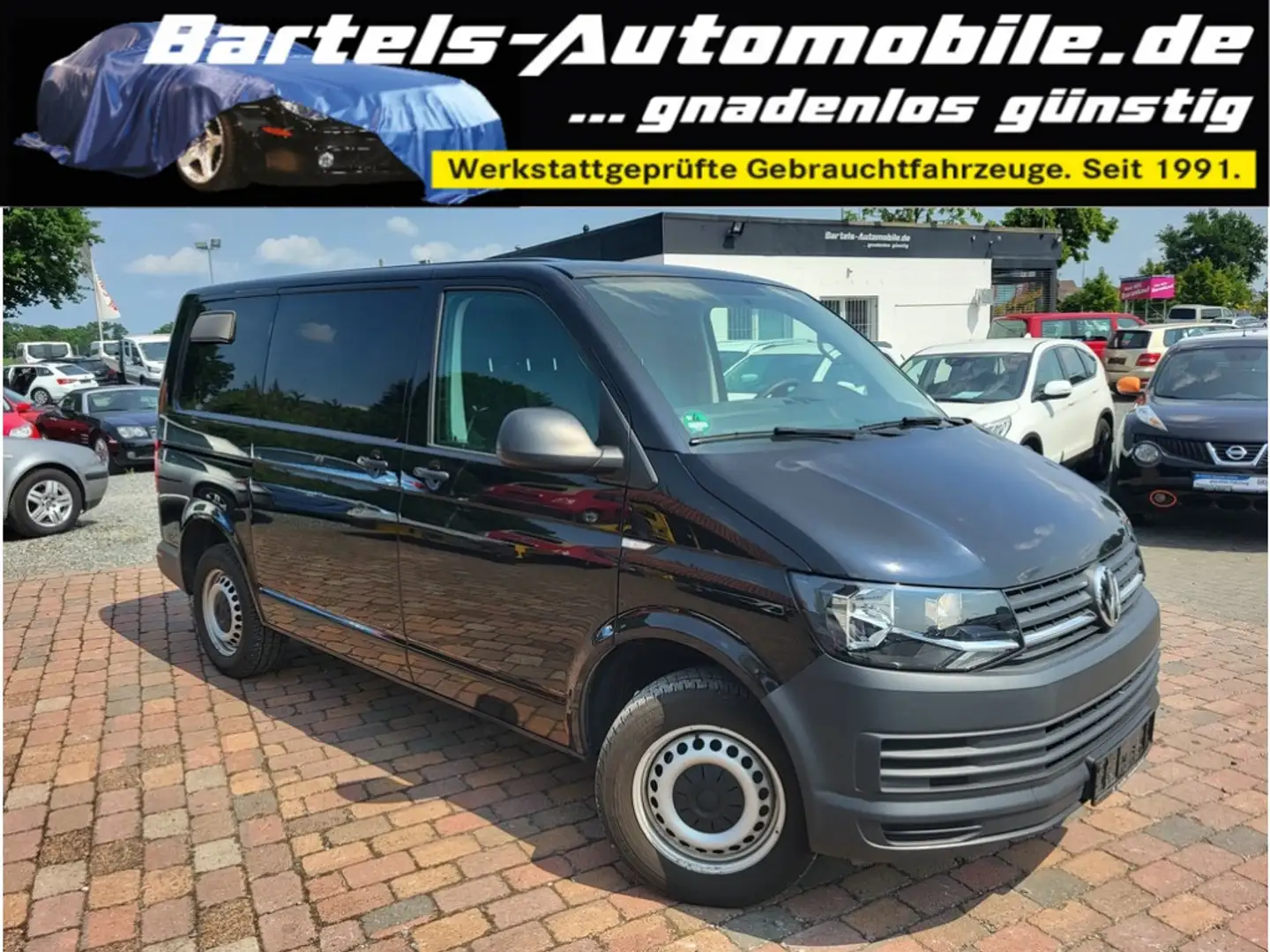Volkswagen T6 Transporter 2.0 TDI EcoProfi, Klima, AHK Чорний - 1