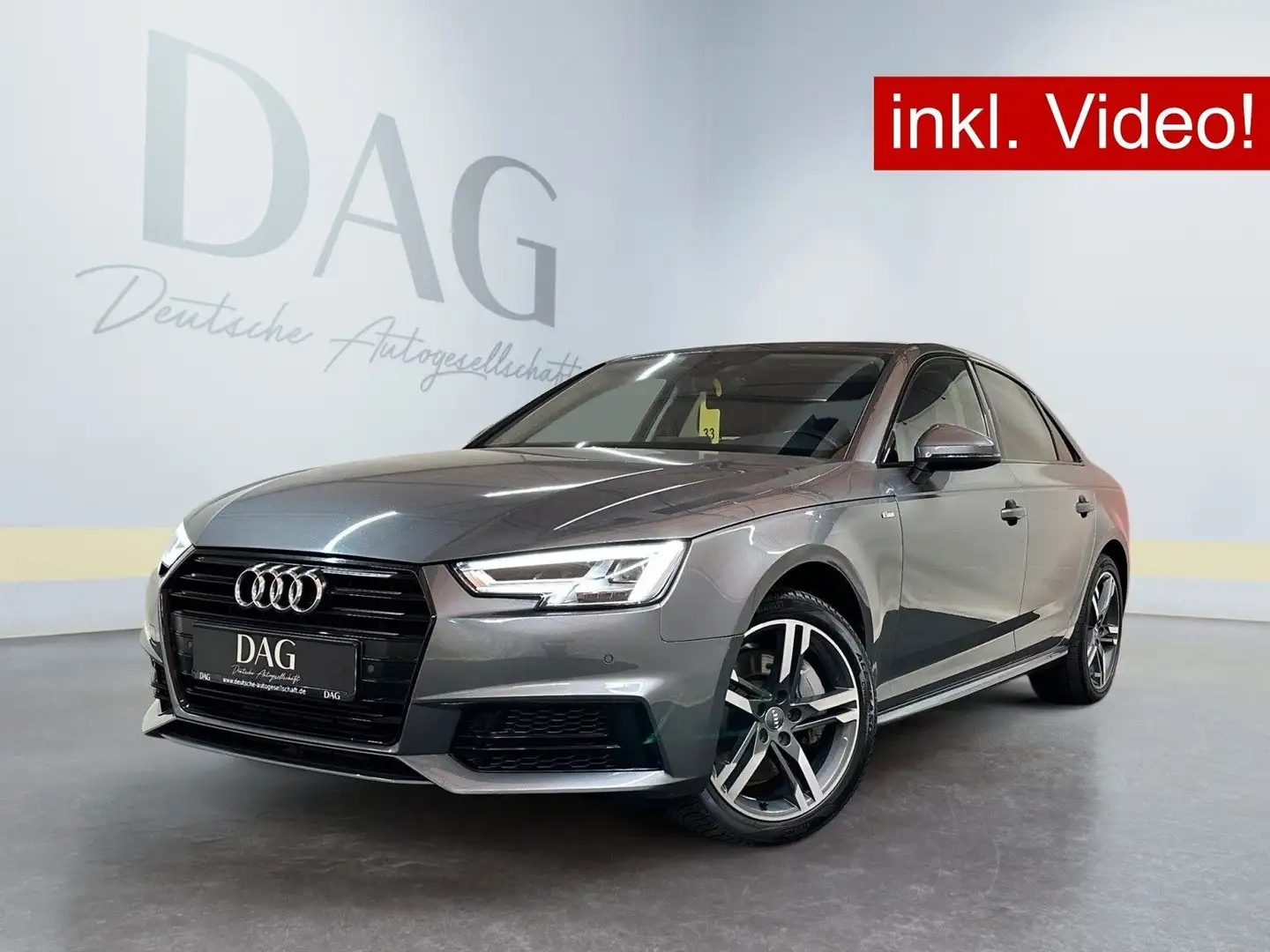Audi A4 2.0 TFSI +S-LINE+LED+VIRTUAL+NAV+S.DACH+B&O+ Grau - 1