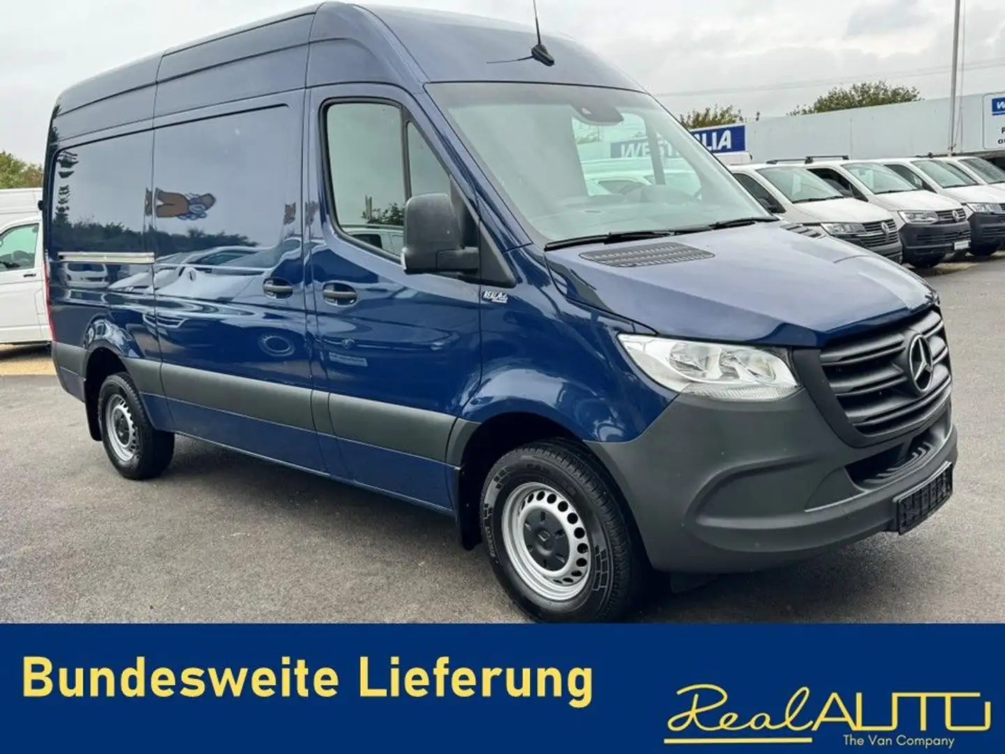 Mercedes-Benz Sprinter Kasten L2H2 316CDi 2 Schiebet*Temp*NAVI Blauw - 1