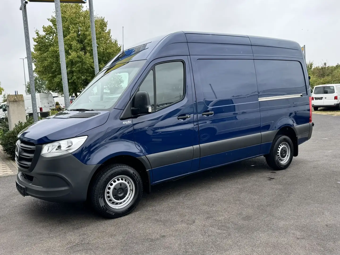 Mercedes-Benz Sprinter Kasten L2H2 316CDi 2 Schiebet*Temp*NAVI Blauw - 2