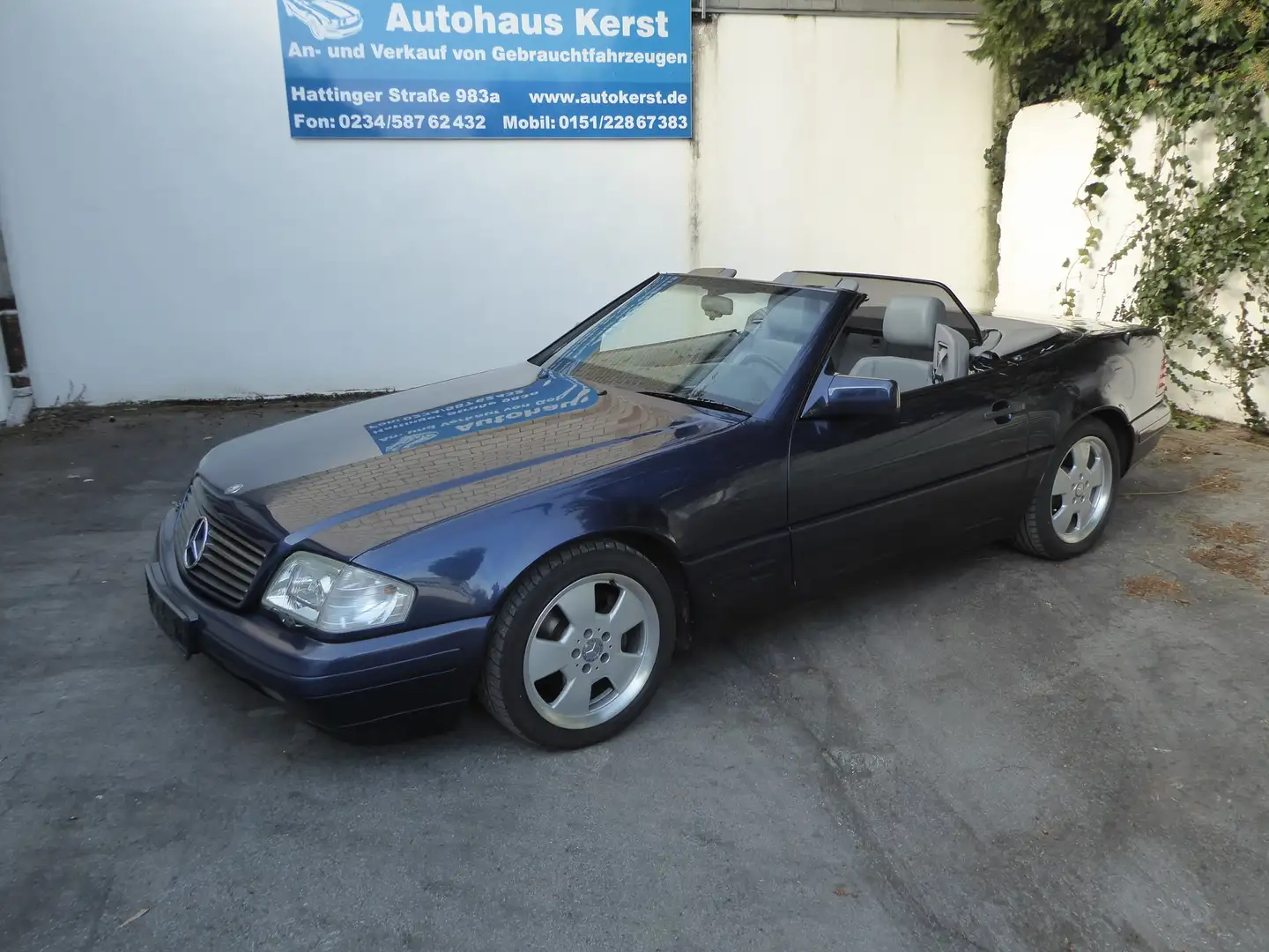 Mercedes-Benz SL 280 Autom. Scheckheftgepf. Xenon Klimaautom. Dach neu Blau - 2