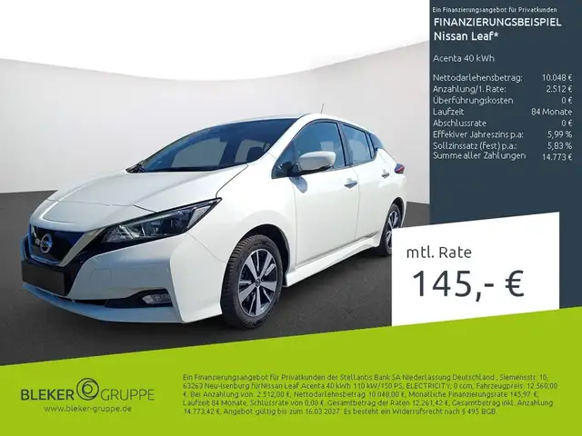 Nissan Leaf Acenta 40 kWh