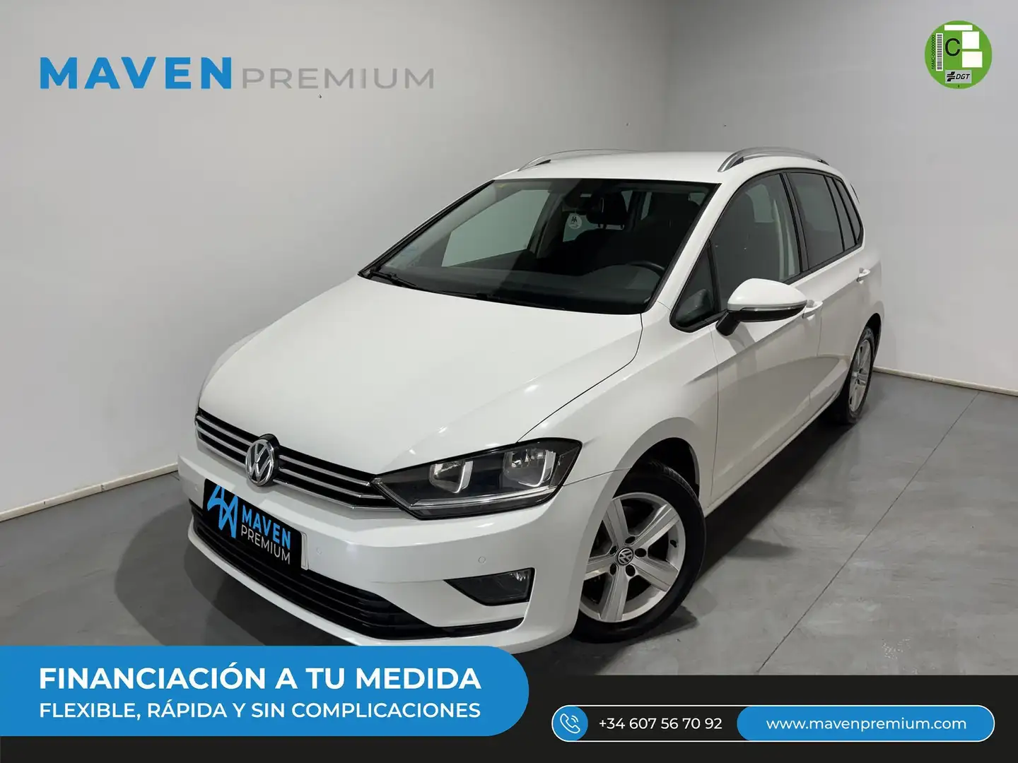 Volkswagen Golf Sportsvan 1.6TDI CR BMT Advance 81kW Blanco - 1