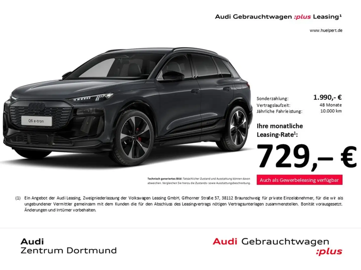 Audi Q6 e-tron performance S LINE edition one grey 21Z Grijs - 1