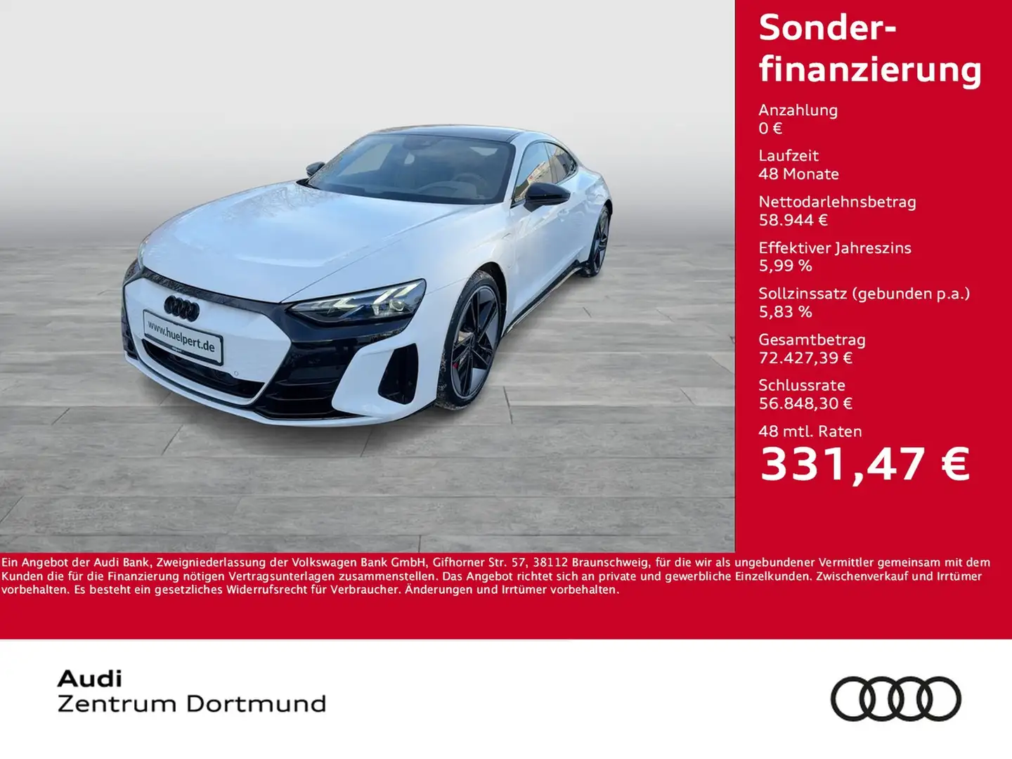 Audi RS e-tron GT quattro BLACKPAK PANO B&O CAM LM21 Blanc - 1