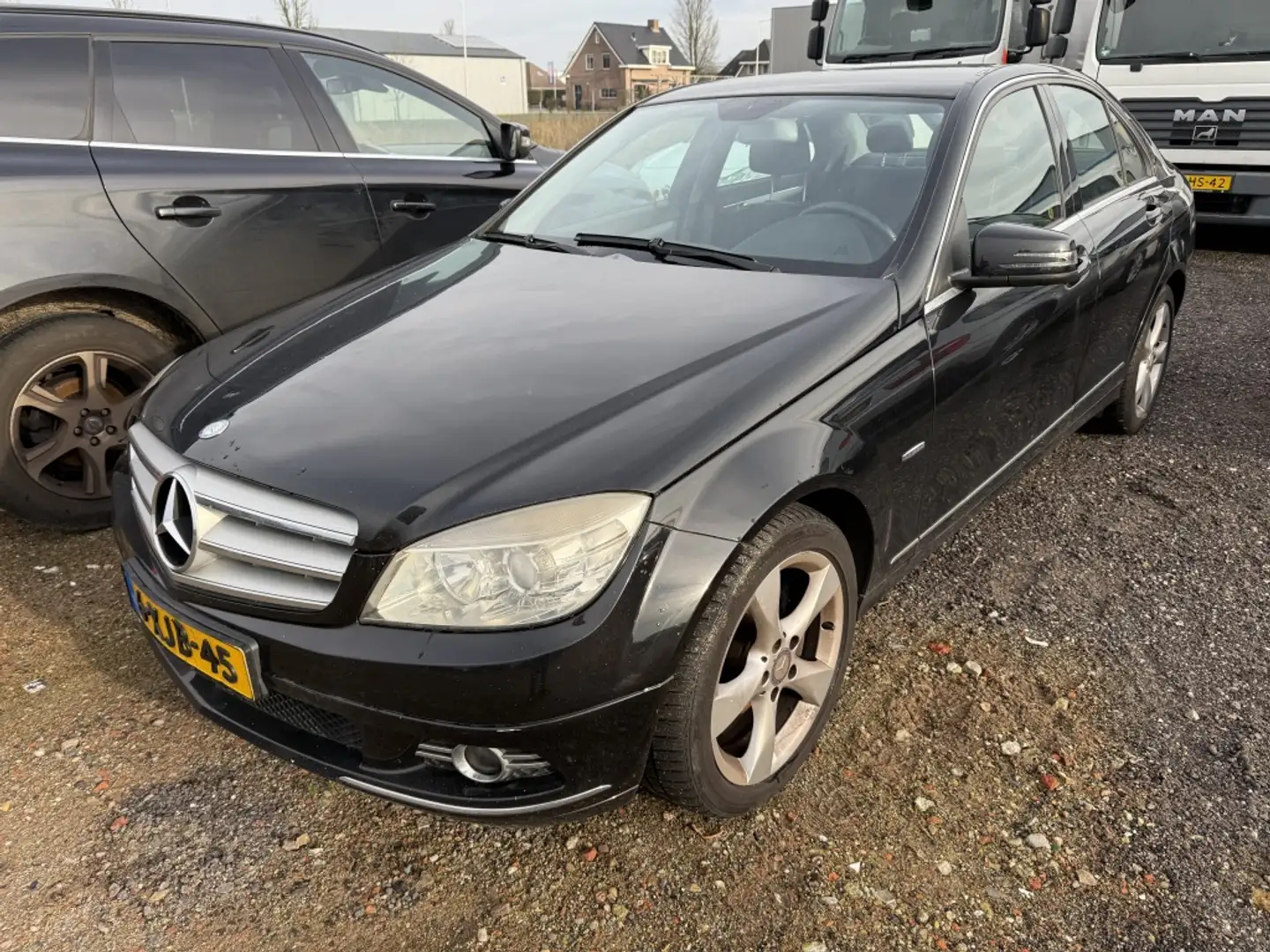 Mercedes-Benz C 250 C250 CDI Sedan 2009 Zwart Motorschade Černá - 1
