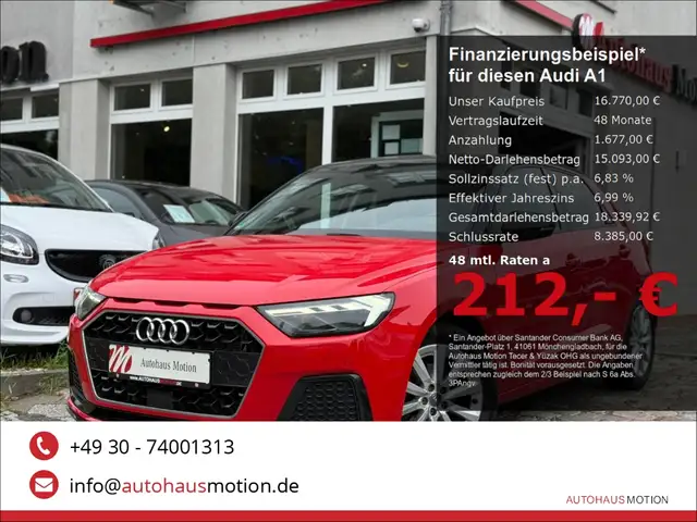 2018 Audi A1 in Red for sale