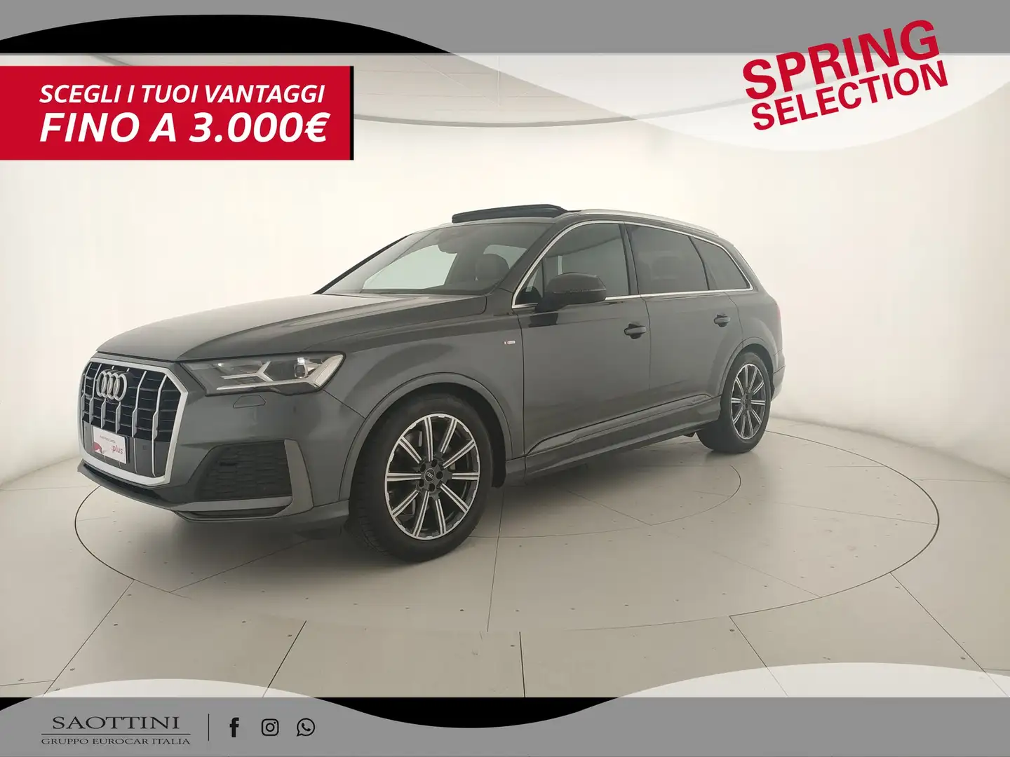 Audi Q7 50 3.0 TDI Sport quattro Tiptronic 7 posti - SOSP Gris - 1