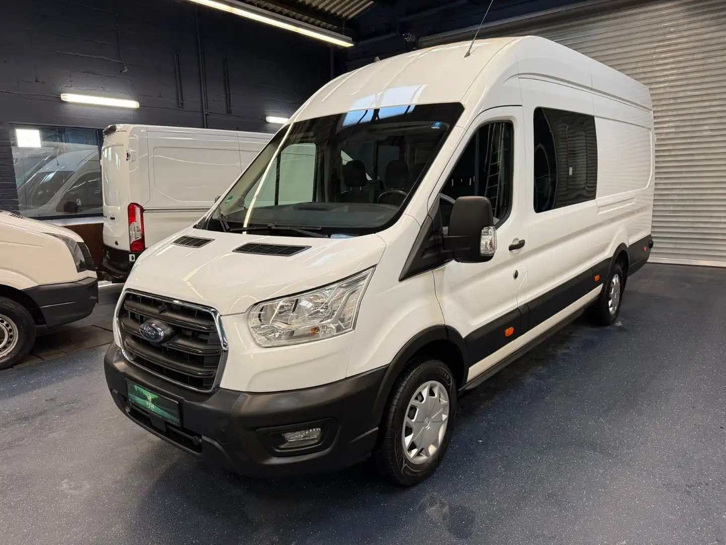 Ford Transit Kasten JUMBO MAXI MIXTO 6 SITZE RCAM AHK Weiß - 2