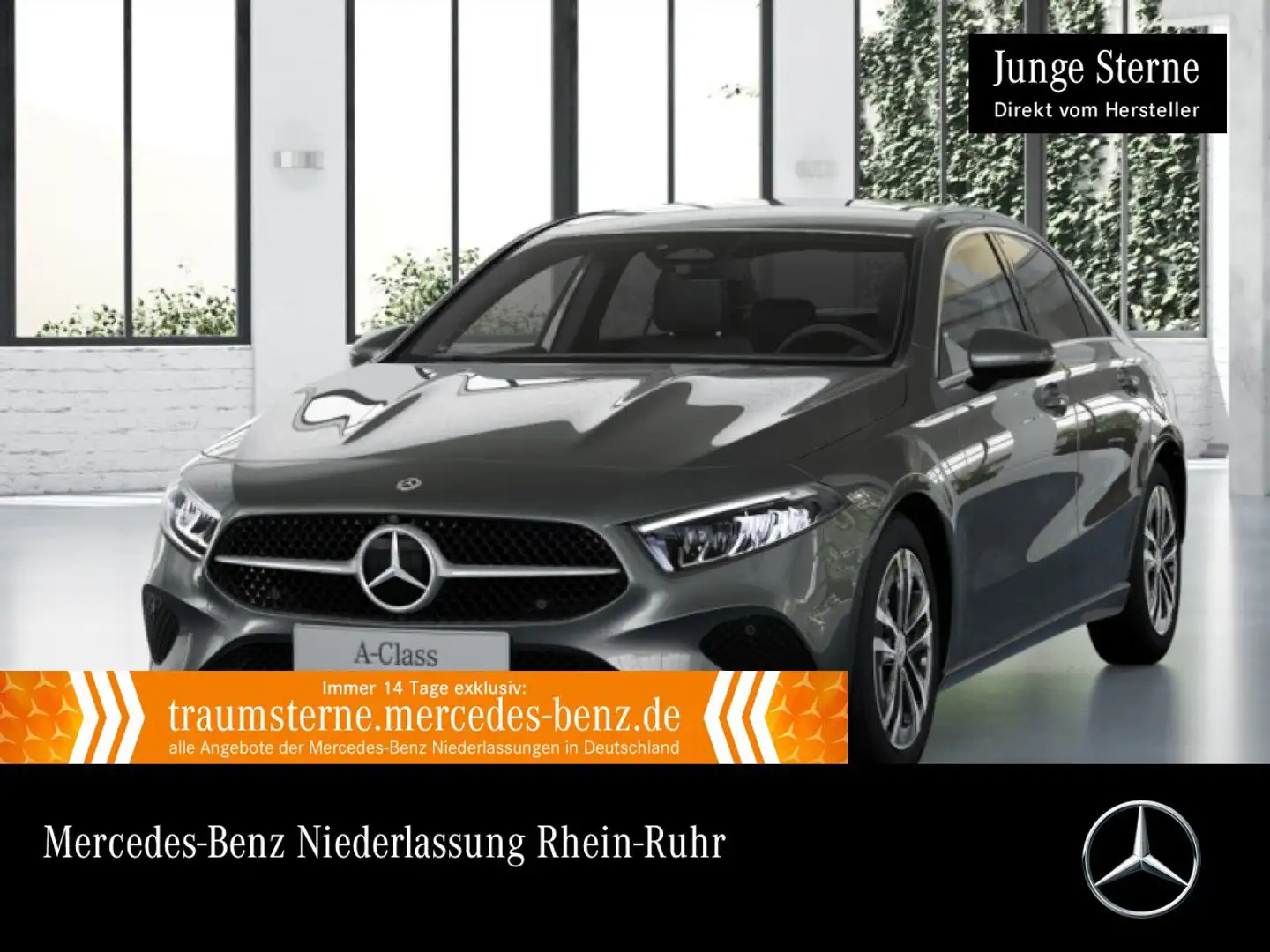 Mercedes-Benz A 200 Lim PROGRESSIVE+360°+LED+BURMESTER+TOTW+7G Grau - 1