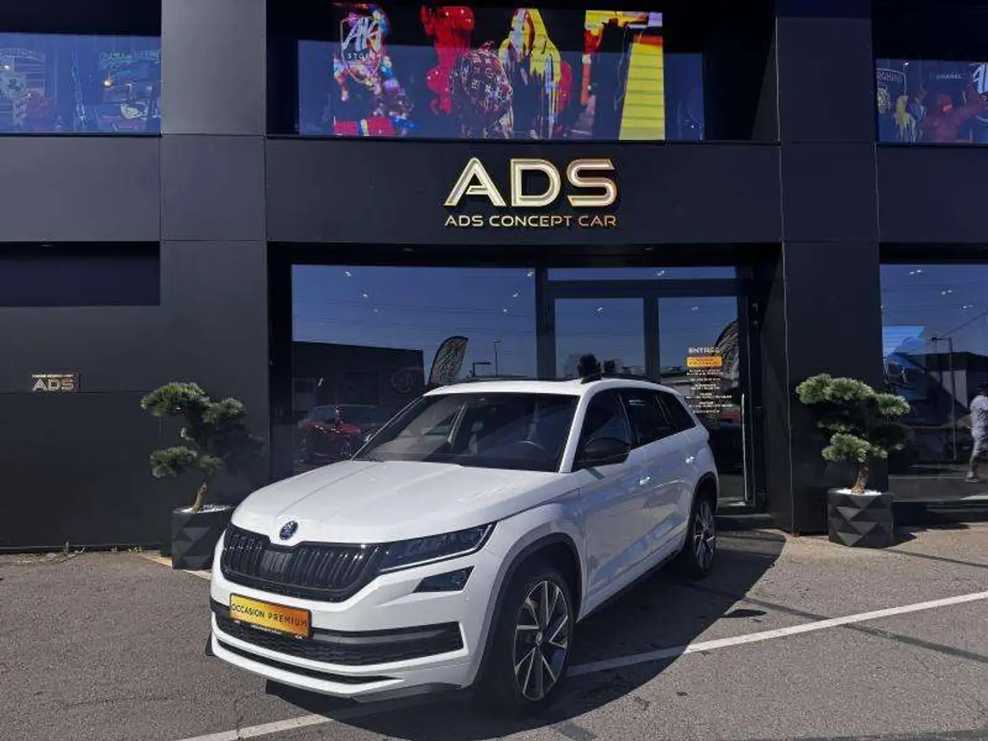 Skoda Kodiaq Sportline DSG 2019 7places Blanc - 1