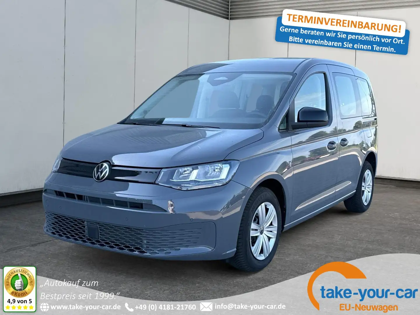 Volkswagen Caddy LANE ASSIST+CAM+SHZ+KLIMA+GJR+GRA 2.0 TDI 90 kW... Gris - 1