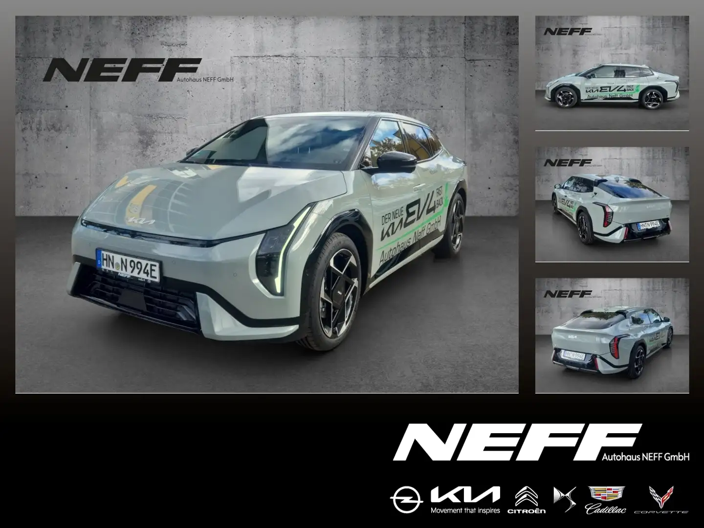 Kia EV4 Fastback Elektro 81 W GT-Line ACC+LED+Navi Blanc - 1