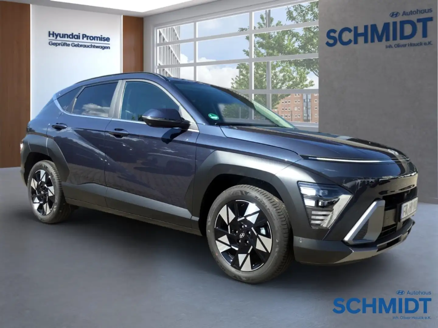 Hyundai KONA Hybrid Prime !ABVERKAUF! Navi Leder Memory Sitze B Blau - 2