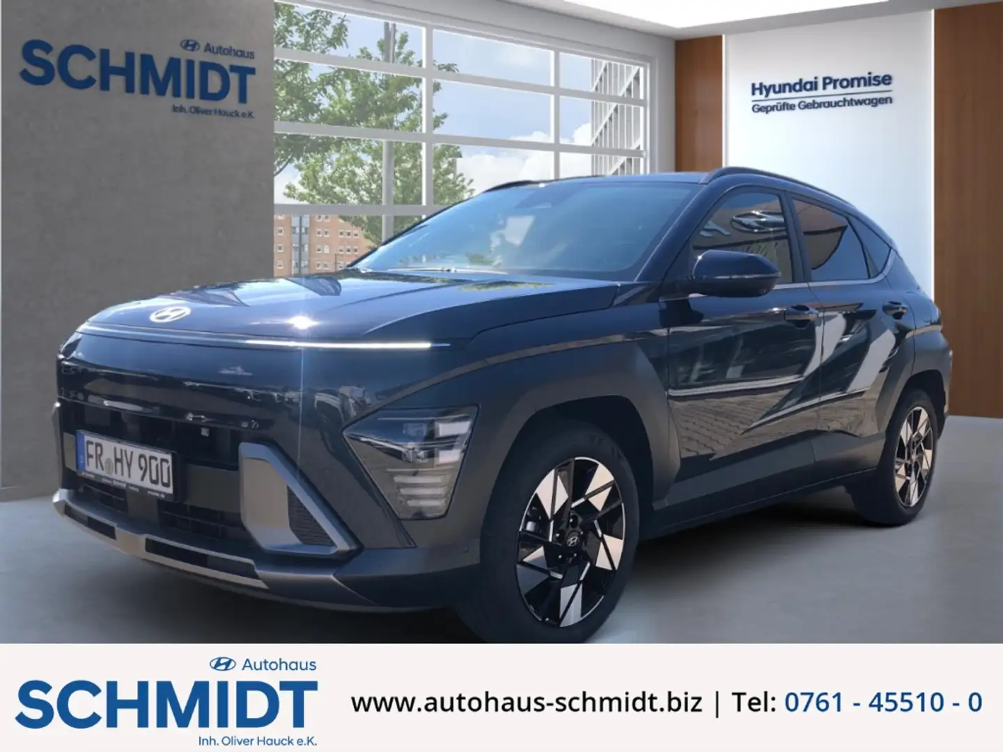 Hyundai KONA Hybrid Prime !ABVERKAUF! Navi Leder Memory Sitze B Blau - 1