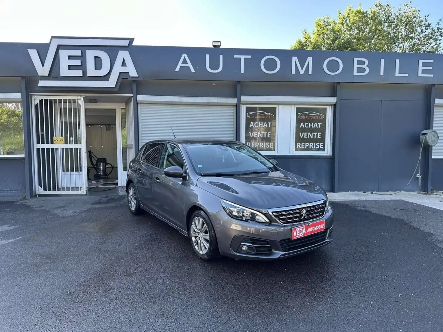 Peugeot 308 II 1.6 BlueHDi 120ch Allure Business EAT6 Gris - 1