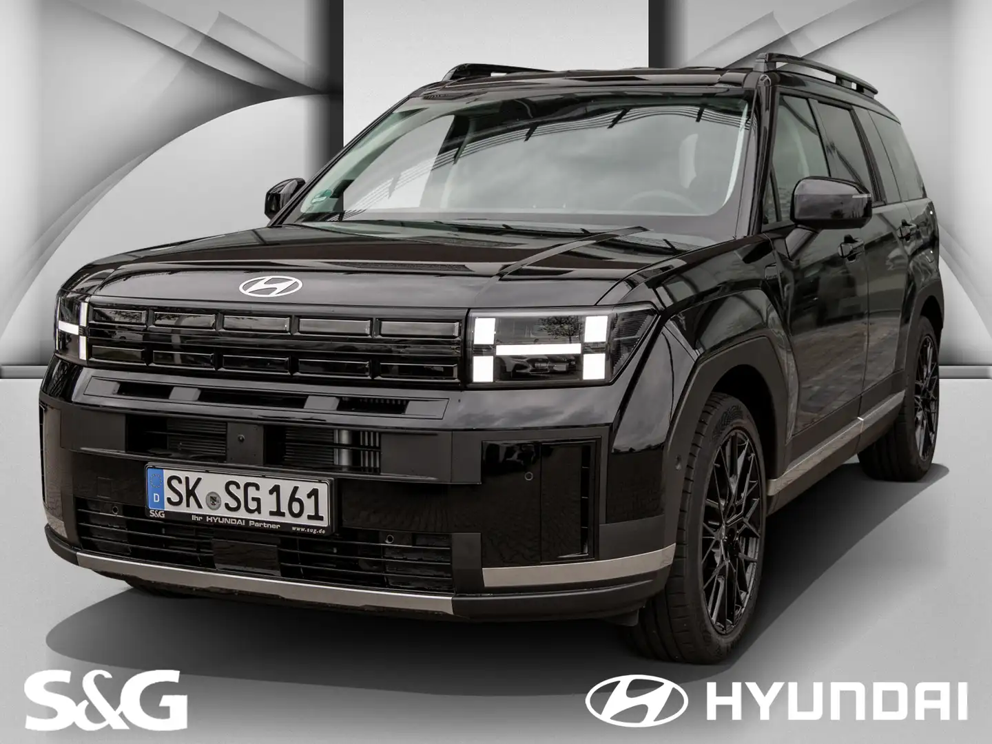 Hyundai SANTA FE ALLRAD+HYBRID+NAVI+LEDER+ASSISTENTEN Zwart - 1