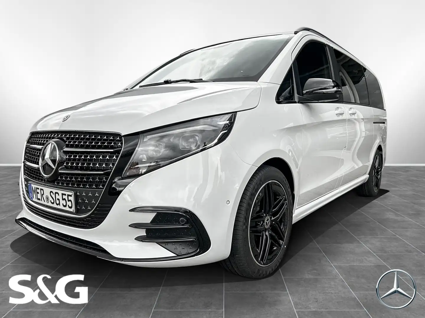 Mercedes-Benz V 300 d AVANTGARDE lang AMG MBUX+360°+AHK+Night Blanco - 1