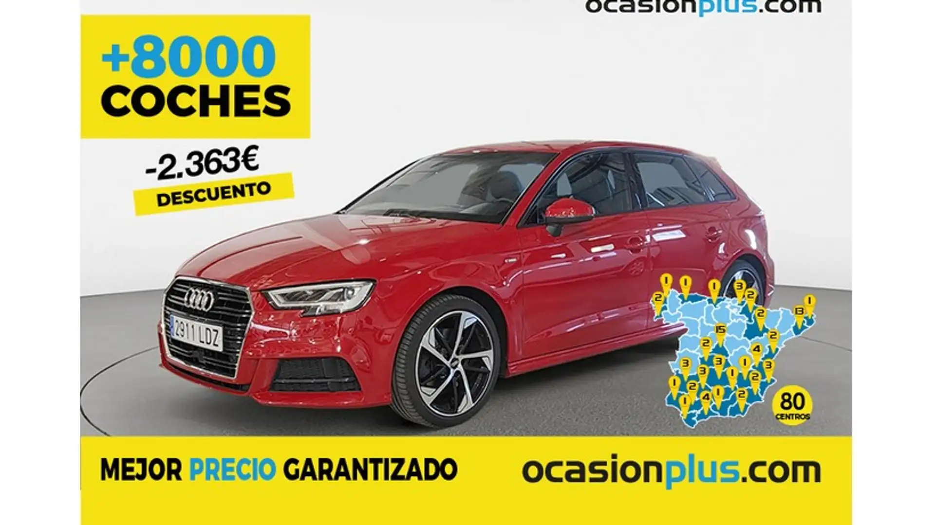 Audi A3 Sportback 35 TDI ALL-IN edition S tronic 110kW Rouge - 1