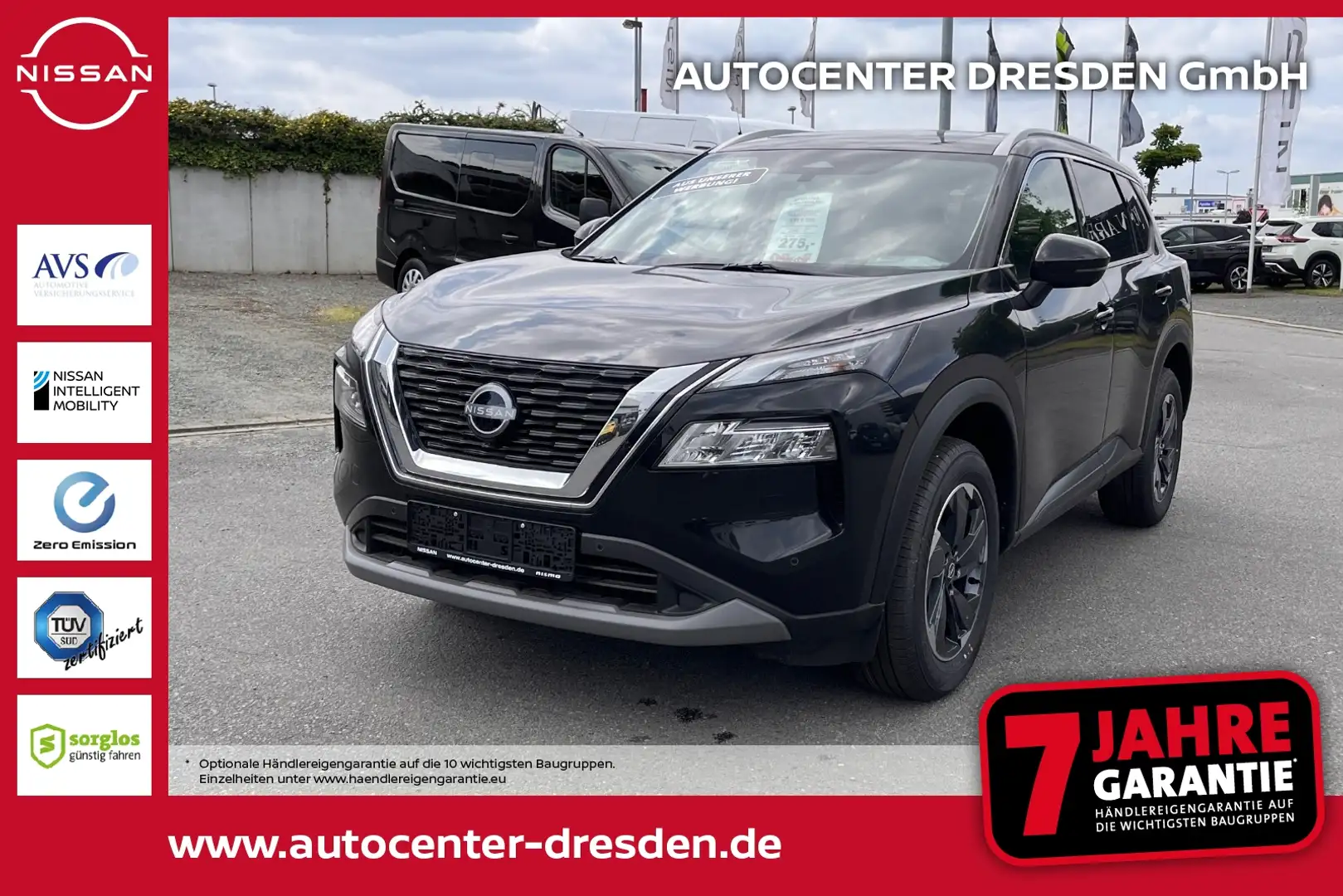 Nissan X-Trail 1.5 VC-T MHEV 163PS  N-Conn Kam Pano HUD Schwarz - 1