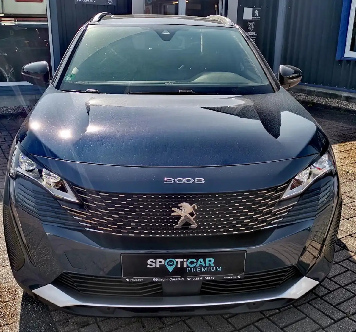 Peugeot 3008 Hybrid 225 GT Schiebedach, AHK Bleu - 1