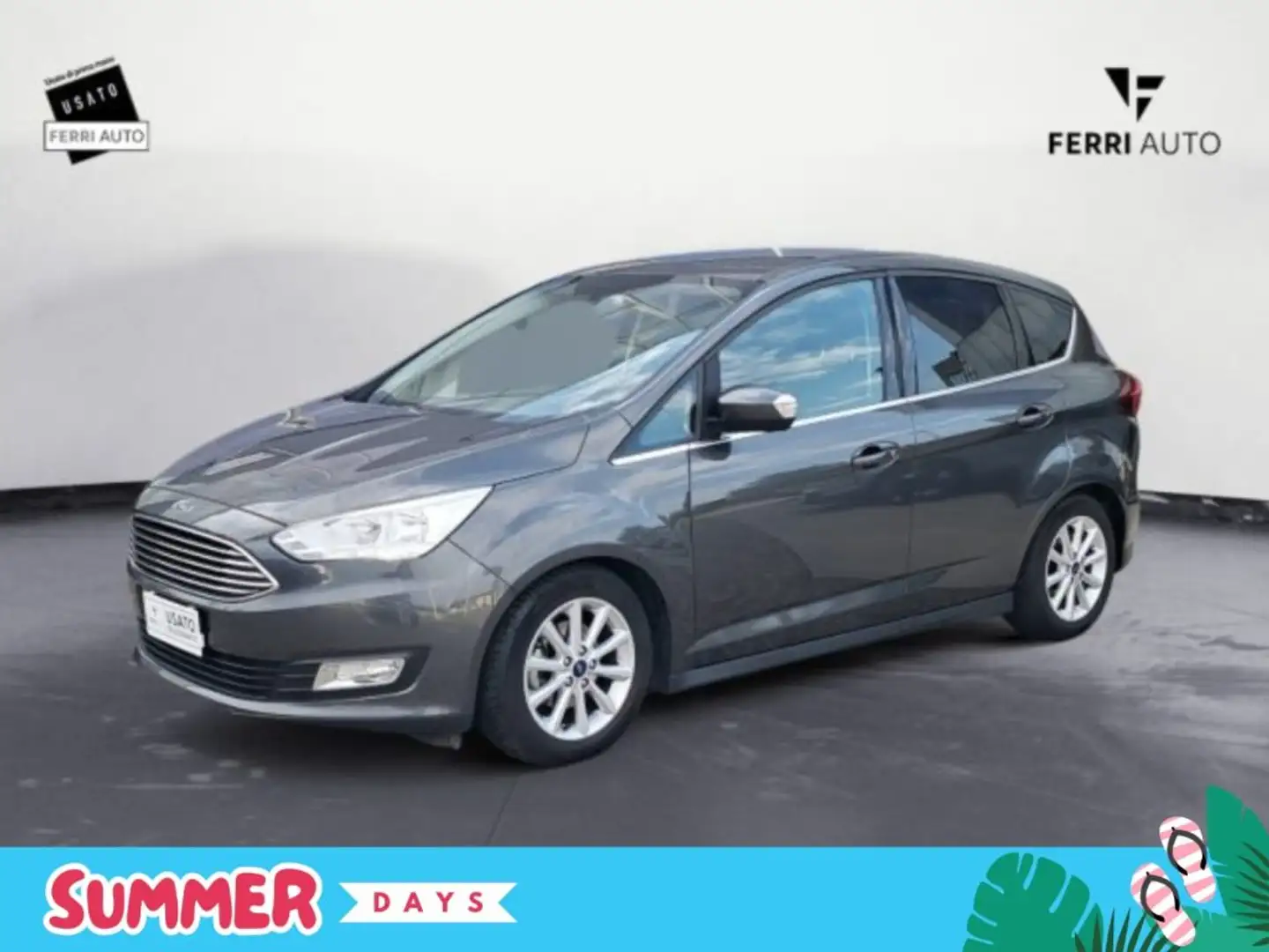 Ford C-Max 1.0 EcoBoost 125CV Start&Stop Titanium Grigio - 1