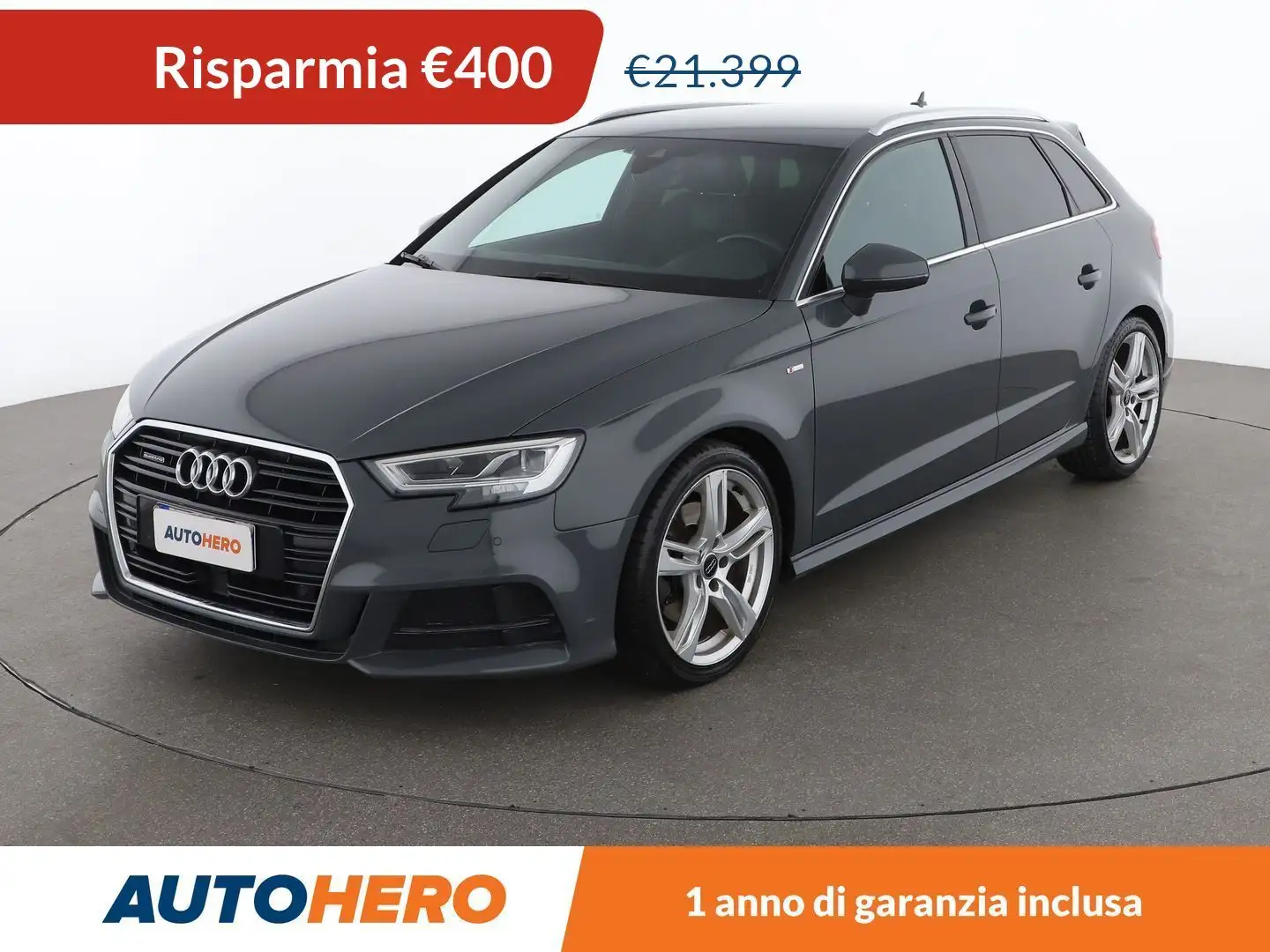 Audi A3 2.0 TDI Sport 184 CV S tronic quattro Grau - 1