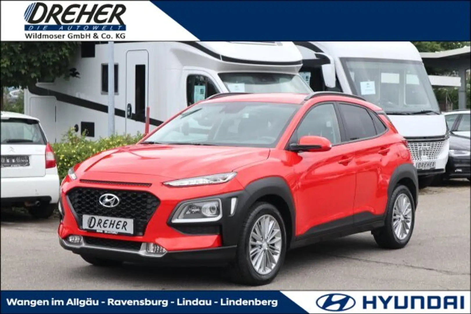 Hyundai KONA Kona 1.6 T-GDI Trend 2WD Autom./Sitzhzg./Kamera Orange - 1