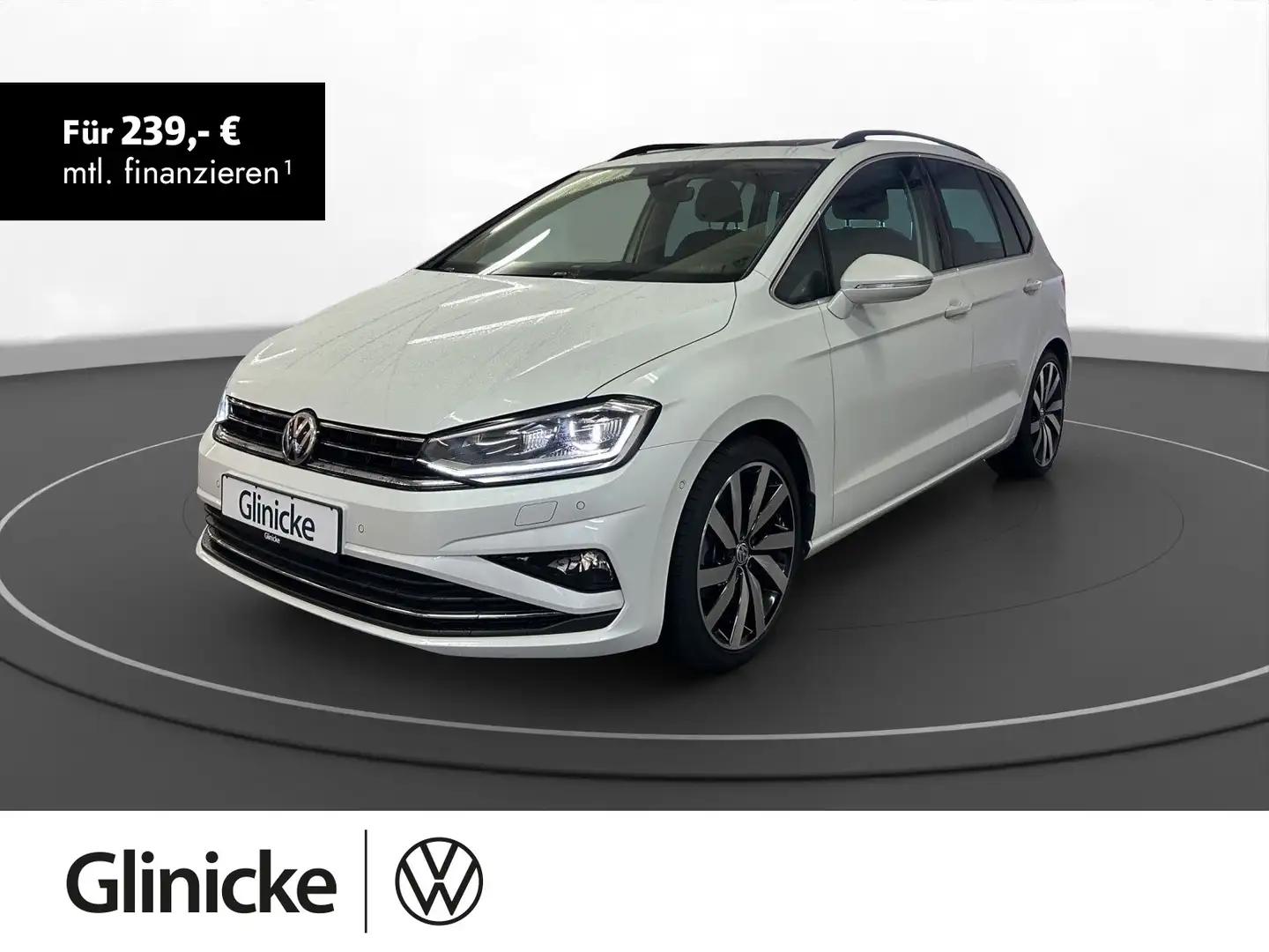 Volkswagen Golf Sportsvan 1.5 TSI Highline AHK Pano LED LM Blanc - 1