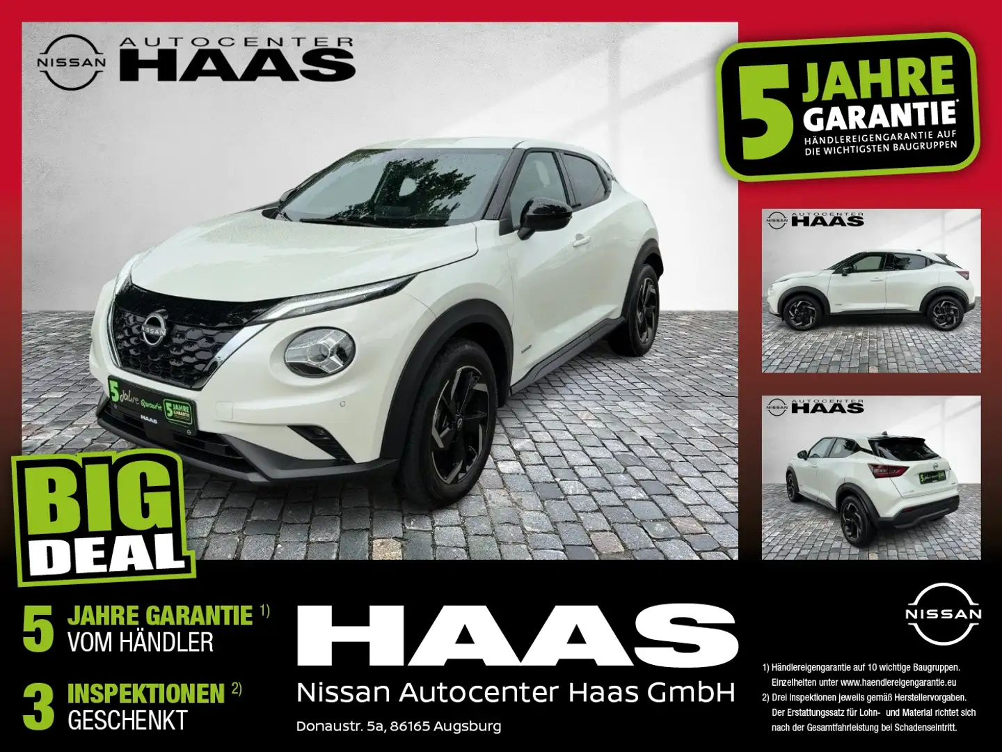 Nissan Juke 1.6 N-Connecta Automatik*Hybrid*Navi*Kamera Wit - 1