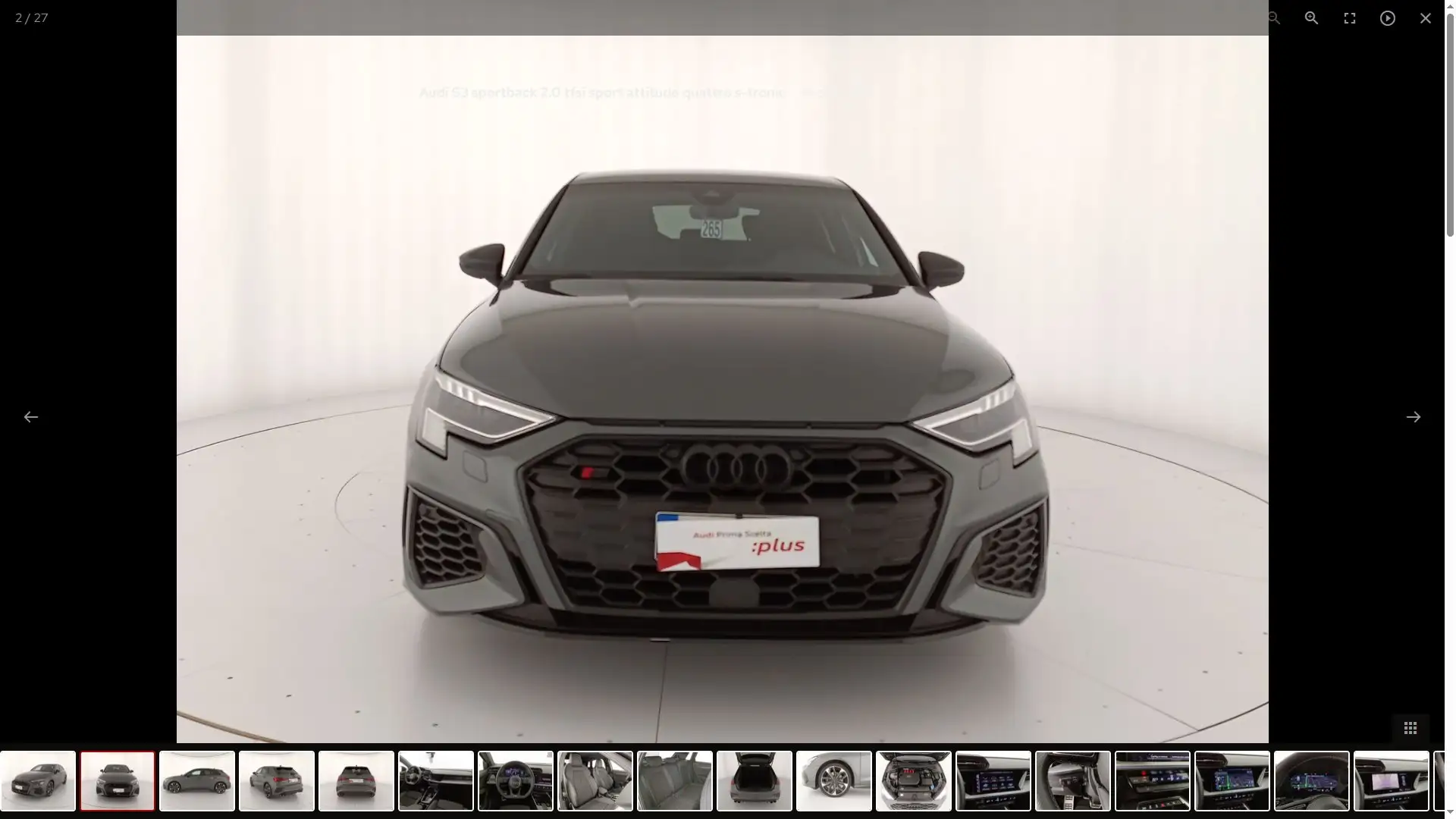 Audi S3 Sportback 2.0 tfsi Sport Attitude quattro s-tronic Gri - 2