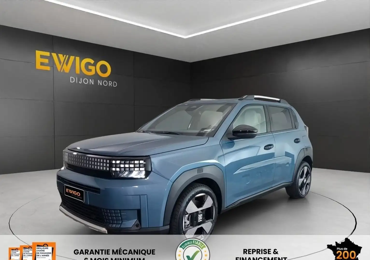 Fiat Panda grande 1.2 turbo mhev 110ch bva la prima %2B sieges av-volant chauffants Blau - 1