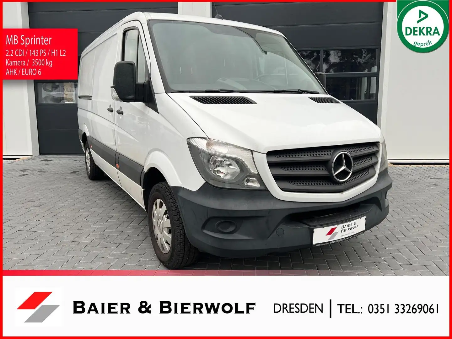 Mercedes-Benz Sprinter II Kasten 314 CDI Klima Kamera H1 L2 AH Weiß - 1