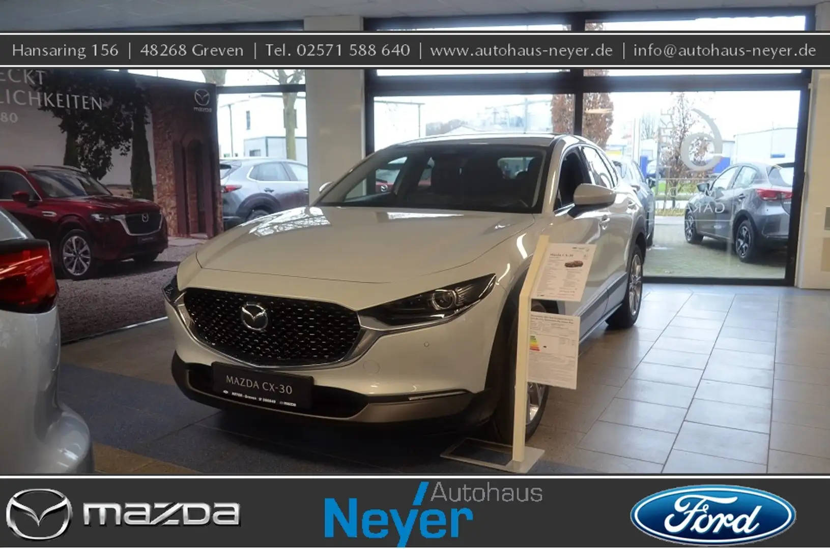 Mazda CX-30 2.5L e-SKYACTIV G 140ps Centre-Line Design Wit - 1