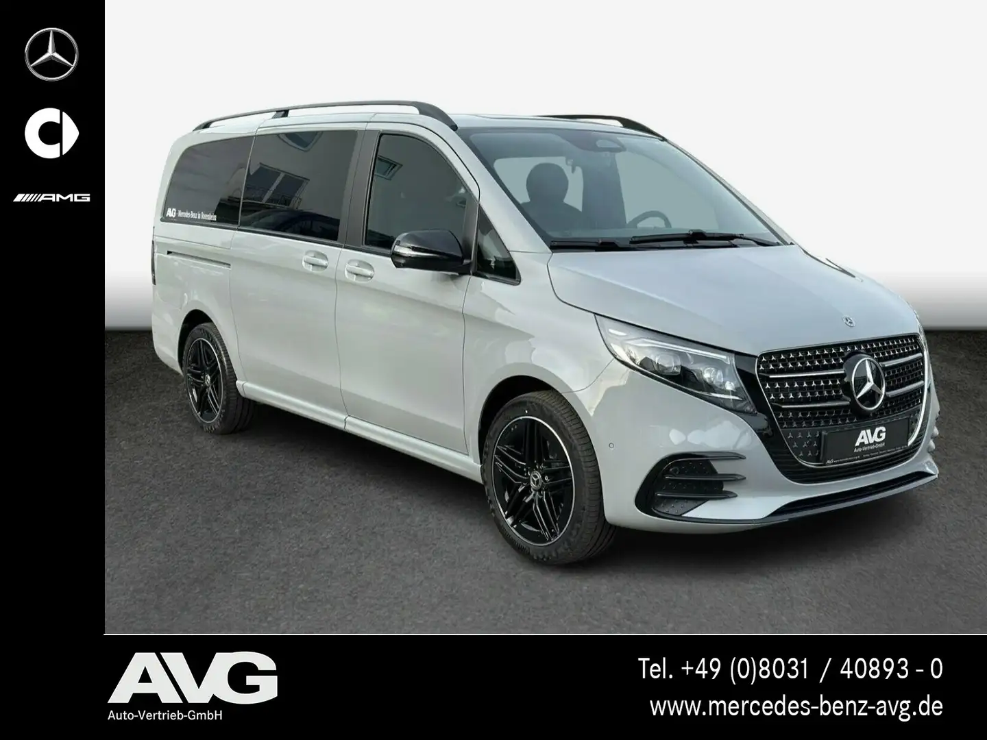 Mercedes-Benz V 300 V 300 d 4M AVANTGARDE Lang AMG LED 360° AHK Burm Grau - 2