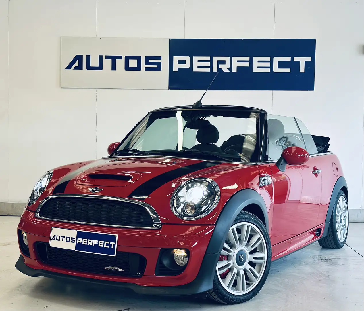 MINI John Cooper Works Cabrio Cabriolet 1.6 JCW PDC NAVI CLIM M.SPORT BLUETOOTH Rouge - 1
