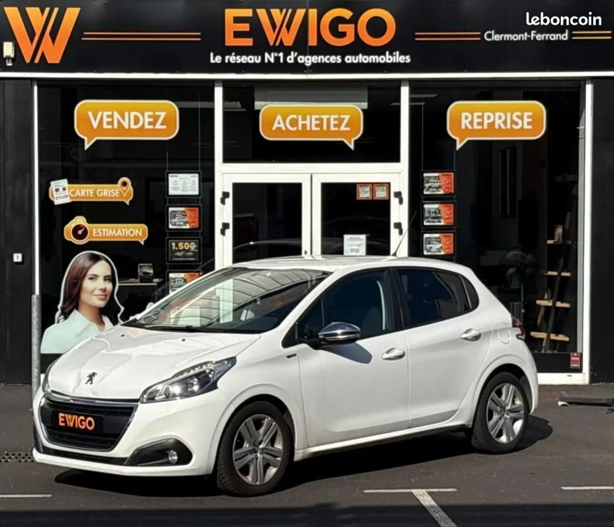 Peugeot 208 1.6 BLUEHDI 75CH STYLE COURROIE NEUVE ENTRETIEN CO Blanc - 1