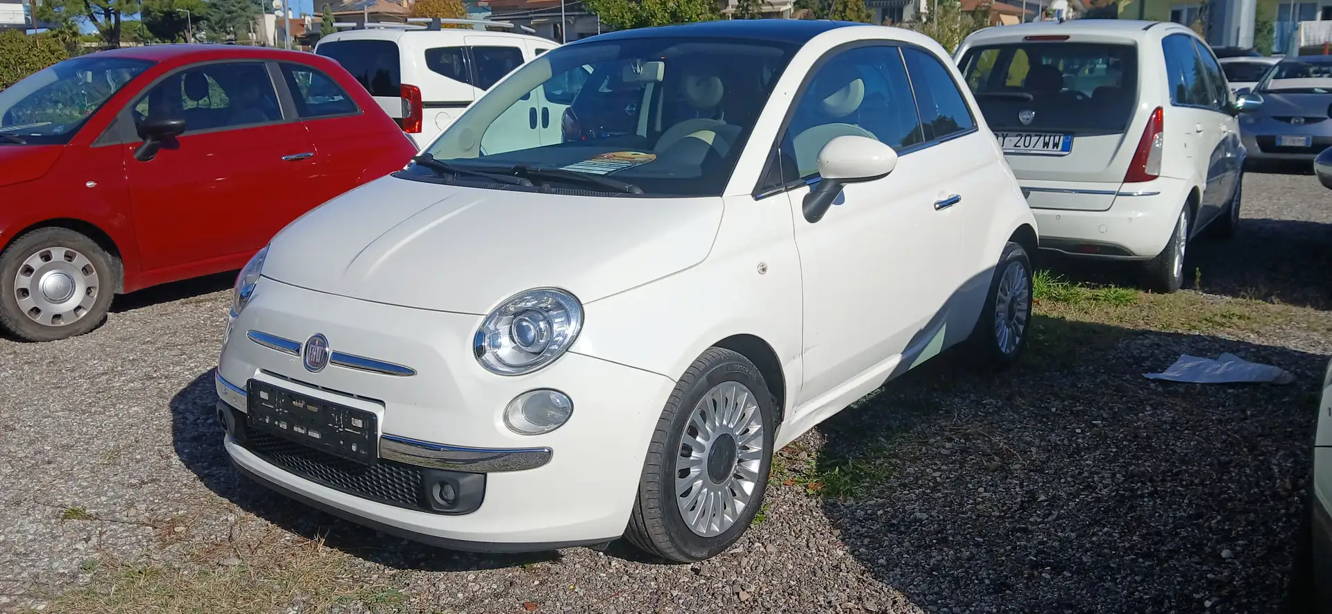 Fiat 500 Fiat 500 lounge tetto clima cerchi in lega xeno Bianco - 2