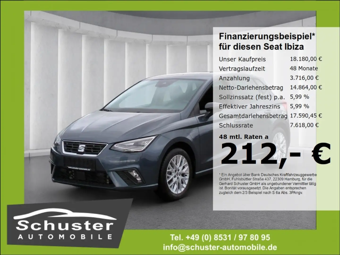 SEAT Ibiza FR 1.0TSI*LED ACC R-Kam Navi digCockp SHZ Grey - 1